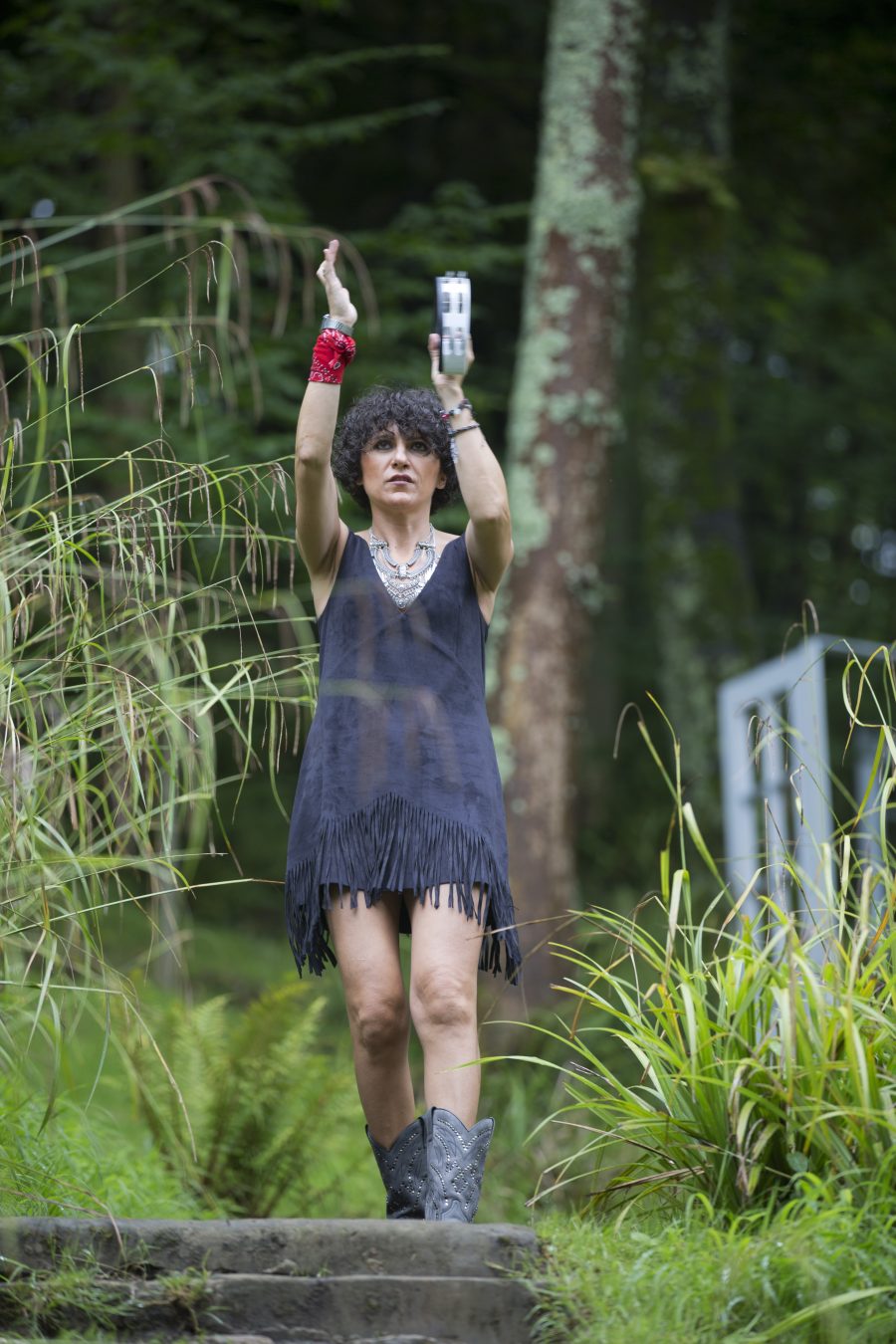 Fringeds, Dress, vestido flecos, maxicollar, necklace, banda a, pandereta, Boots, sendra, madre in spain, madehand, artesano, hecho a mano