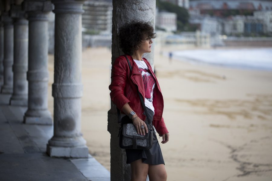 Zergatik, concurso bloggers, donostia, what,s your style missclov, Rebeca Valdivia, falda lápiz, bolso bandolera