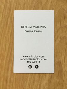 Rebeca Valdivia, Donostia, Personal Shopper, Miss Clov, fondo de armario